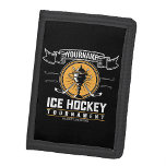 Portefeuille À 3 Volets Jeux de hockey sur gazon<br><div class="desc">Personnalized Ice Hockey Team Player Athlete Custom Design - Customize with Your Name or Custom Text !</div>