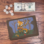 Portefeuille À 3 Volets Joli Porte-monnaie Brown Enfant Renard Automne<br><div class="desc">Un joli porte-monnaie marron pour les enfants avec un renard de dessin animé ramassant feuille et champignons lors d'une journée d'automne croustillante. Personnalisez-le avec un nom. © ArianeC Illustrations-Tous droits réservés</div>