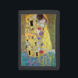 Portefeuille À 3 Volets Le baiser de Gustav Klimt, Art Nouveau Vintage<br><div class="desc">Le Kiss (Der Kuss) (1907/08) de Gustav Klimt est probablement son oeuvre la plus célèbre. Klimt a commencé à y travailler en 1907 et c'est le point culminant de sa soi-disant "période d'or". The Kiss est une vintage peinture d'amour et d'amour de l'époque victorienne Symbolisme mettant en vedette un couple...</div>