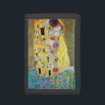 Portefeuille À 3 Volets Le baiser de Gustav Klimt, Art Nouveau Vintage<br><div class="desc">Le Kiss (Der Kuss) (1907/08) de Gustav Klimt est probablement son oeuvre la plus célèbre. Klimt a commencé à y travailler en 1907 et c'est le point culminant de sa soi-disant "période d'or". The Kiss est une vintage peinture d'amour et d'amour de l'époque victorienne Symbolisme mettant en vedette un couple...</div>
