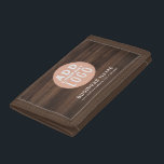 Portefeuille À 3 Volets Logo d'entreprise Rustique Société personnalisée<br><div class="desc">Moderne rustique minimaliste rustique Trifold Wallet pour ajouter votre logo d'entreprise, nom, et site Web ou seulement le nom de l'entreprise. Modifiez facilement les polices ou les couleurs en utilisant notre "outil de design" imbriqué sous le bouton "Personnaliser". Il n'y a pas de commande minimale et pas de frais de...</div>