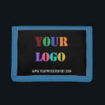 Portefeuille À 3 Volets Logo personnalisé et texte promotionnel Portefeuil<br><div class="desc">Couleurs et polices personnalisées - Portes-valets personnalisées avec votre entreprise Logo et texte Offre promotionnelle Porte-monnaie d'entreprise - Ajouter votre logo / image ou code QR - Photo / et site - Nom - Texte personnalisé / plus - Redimensionner et déplacer des éléments avec l'outil de personnalisation. Choisissez / ajoutez...</div>