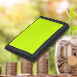 Portefeuille À 3 Volets Neon Lime Jaune Couleur Solide | Classique | Éléga<br><div class="desc">Neon Lime Jaune Couleur Solide | Classique | Élégant | tendance | Style | Cadeau</div>