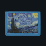 Portefeuille À 3 Volets "Nuit étoilée" par Van Gogh<br><div class="desc">Ce design présente une reproduction en très haute résolution non altérée et non modifiée du célèbre tableau "Starry Night" de Van Gogh.</div>