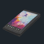 Portefeuille À 3 Volets Parkour Urban Obstacle Course Moderne Coloré Nom<br><div class="desc">Parkour Urban Obstacle Course Modern Colorful Personnalisé Nom Tripli WalletUne impression colorée de parkour de l'artiste moderne se pratique dans un arrière - plan urbain.</div>