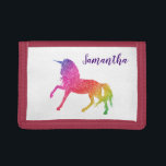 Portefeuille À 3 Volets Parties scintillant Unicorn Personnalisé<br><div class="desc">This design may be personalized in the area provided by changing the Phoand/or text. Or it can be customized by choosing the click to customize further option and delete or change the color of the background, add text, change the text color style, or delete the text for an image only...</div>