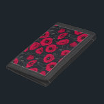 Portefeuille À 3 Volets Poppies rouges<br><div class="desc">Fleurs de pavot,  peintes à la main dans Photoshop,  motif sans soudure.</div>