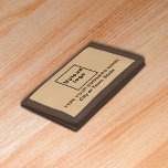 Portefeuille À 3 Volets Porte-monnaie Brown triplé de marque commerciale<br><div class="desc">Tripler porte-monnaie en nylon que vous pouvez customiser pour mettre votre nom d'entreprise. Vous pouvez le donner comme cadeau à vos clients fidèles. Un objet cadeau avec votre nom d'entreprise pour sensibiliser la marque. Un accessoire que vous pouvez inclure dans votre matériel de marketing pour annoncer votre entreprise ou le...</div>