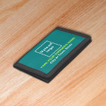 Portefeuille À 3 Volets Porte-monnaie en nylon triplé Turquoise de marque<br><div class="desc">Tripler porte-monnaie en nylon que vous pouvez customiser pour mettre votre nom d'entreprise. Vous pouvez le donner comme cadeau à vos clients fidèles. Un objet cadeau avec votre nom d'entreprise pour sensibiliser la marque. Un accessoire que vous pouvez inclure dans votre matériel de marketing pour annoncer votre entreprise ou le...</div>