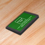 Portefeuille À 3 Volets Porte-monnaie triple vert de marque commerciale<br><div class="desc">Tripler porte-monnaie en nylon que vous pouvez customiser pour mettre votre nom d'entreprise. Vous pouvez le donner comme cadeau à vos clients fidèles. Un objet cadeau avec votre nom d'entreprise pour sensibiliser la marque. Un accessoire que vous pouvez inclure dans votre matériel de marketing pour annoncer votre entreprise ou le...</div>
