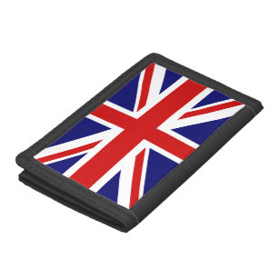 Portefeuille À 3 Volets Portes du drapeau britannique   Conception Union J