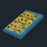 Portefeuille À 3 Volets Rudbekia jaune<br><div class="desc">Motif vectoriel peint à la main avec fleurs roudbekia jaunes</div>