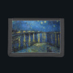Portefeuille À 3 Volets Vincent van Gogh - Nuit étoilée sur le Rhône<br><div class="desc">Nuit étoilée sur le Rhône / Nuit étoilée sur le Rhône - Vincent van Gogh,  Huile sur toile,  1888,  Arles</div>