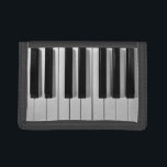 Portefeuille de coutume de clavier de piano<br><div class="desc">Si vous êtes un virtuose ou quelqu'un de piano qui peuvent à peine jouer des baguettes,  vous êtes sûrs d'aimer ce portefeuille noir et blanc de coutume de clavier de piano.</div>