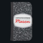 Portefeuille personnalisable du carnet Galaxy4S de<br><div class="desc">Il est temps d'aller vieille école avec cette caisse personnalisable de portefeuille de la galaxie 4S de Samsung de carnet de composition ! Les caractéristiques de conception une couverture noire et blanche classique du livre de composition de chacun enfance. Vous pouvez customiser le cas en cliquant sur la "personnaliser il"...</div>