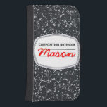 Portefeuille personnalisable du carnet Galaxy4S de<br><div class="desc">Il est temps d'aller vieille école avec cette caisse personnalisable de portefeuille de la galaxie 4S de Samsung de carnet de composition ! Les caractéristiques de conception une couverture noire et blanche classique du livre de composition de chacun enfance. Vous pouvez customiser le cas en cliquant sur la "personnaliser il"...</div>
