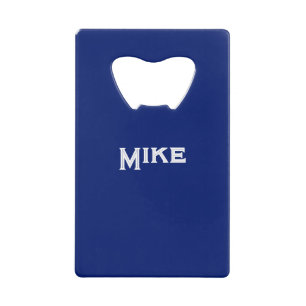 Portefeuille Personnaliser Nom Bottle Opener Bleu