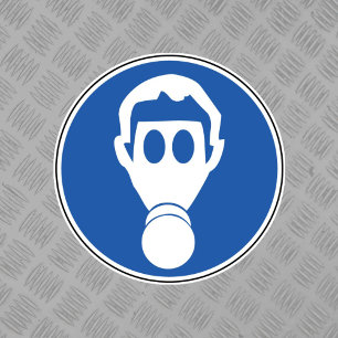 Porter Étiquette du symbole de danger de protectio