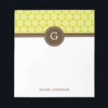 Portes attrayantes Bloc-notes personnalisé<br><div class="desc">Personnalisez nos blocs-notes modernes pour créer un ajout unique à votre bureau ou créer comme cadeau pour quelqu'un d'autre! Parfait comme cadeaux d'enseignant aussi! Concevoir ©berryberrysweet.com</div>