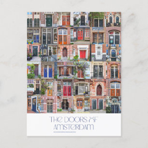 Portes de la carte postale Amsterdam