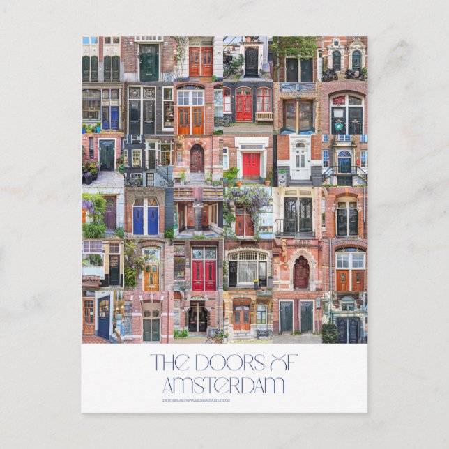 Portes de la carte postale Amsterdam (Devant)