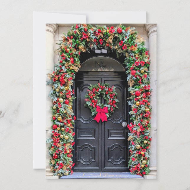 Portes de Londres : une carte de Noël festive (Devant)