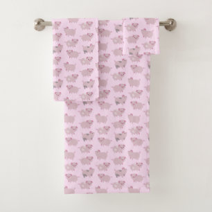 Portes et Motifs pour bébés roses mignons