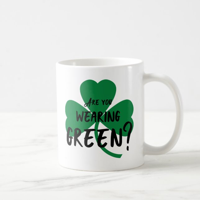 Portes-Tu Du Vert ? Mug shamrock (Droite)