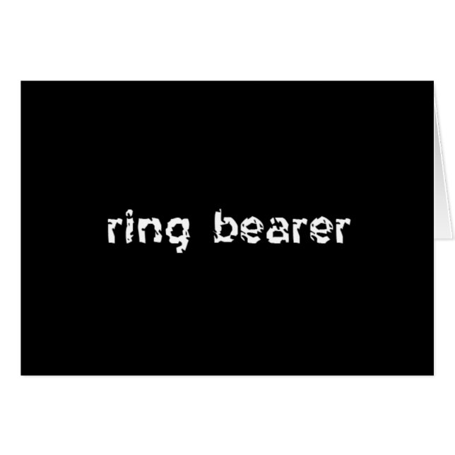 Porteur de l'anneau (Devant horizontal)