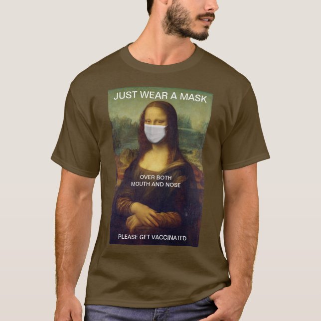 PORTEZ UN MASQUE T-shirt Mona Lisa (Devant)
