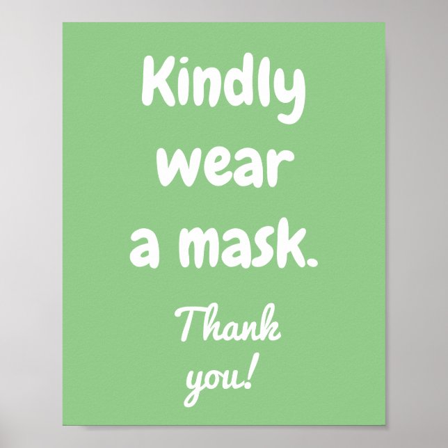 Portez une affiche Masque (Devant)