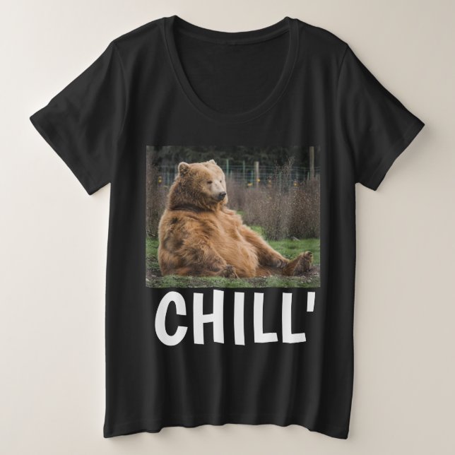 PORTEZ-VOUS GRIZZLY PLUS DE TAILLE LADIES 'CHILL'  (Design devant)