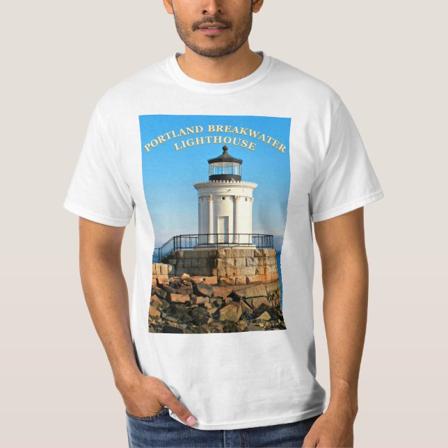 Portland Breakwater Lighthouse, Maine T-Shirt (Devant)