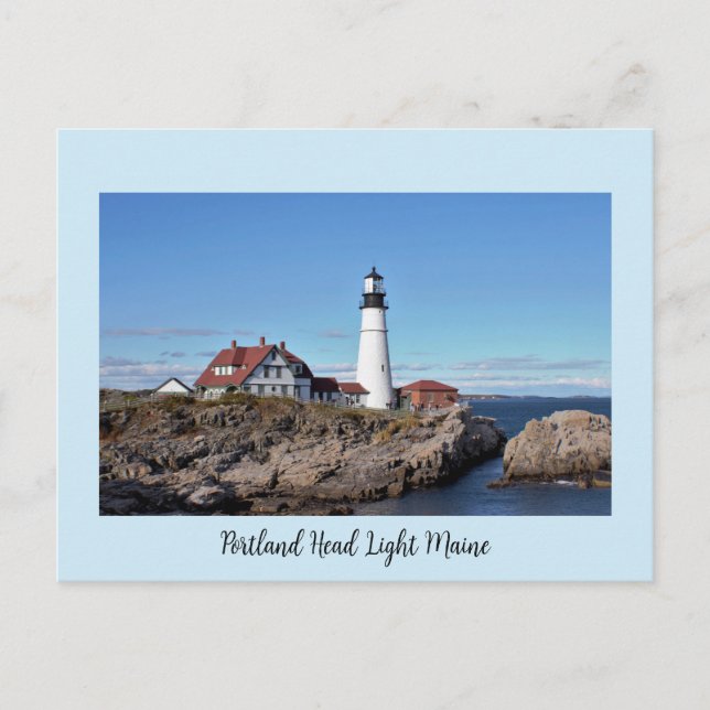 Portland Head Light Lighthouse Carte postale (Devant)