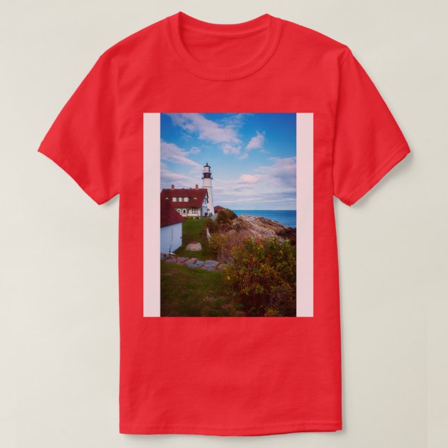 Portland Head Light Maine TShirt (Design devant)