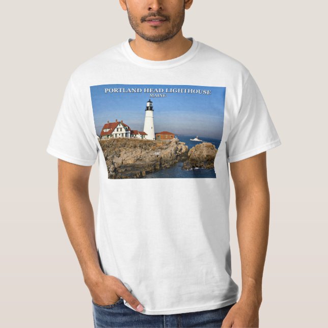 Portland Head Lighthouse, Maine T-Shirt (Devant)