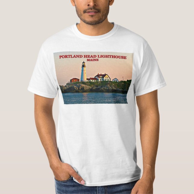 Portland Head Lighthouse, Maine T-Shirt (Devant)