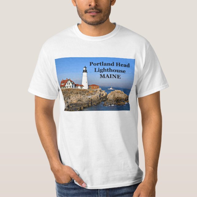 Portland Head Lighthouse, Maine T-Shirt (Devant)