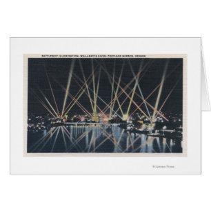 Portland, OR - Illumination du navire de guerre