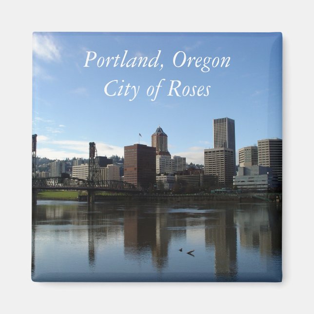 Portland Oregon - City of Rose Magnet (Devant)