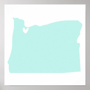 Portland, Oregon Love Poster