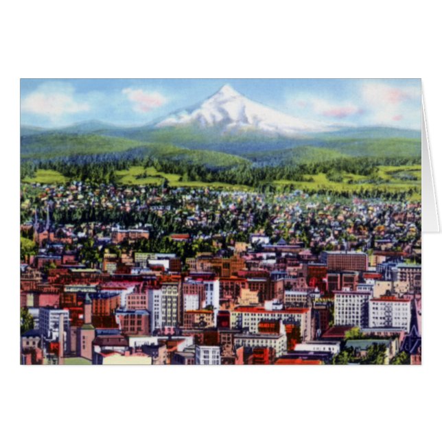 Portland Oregon Mt Hood de la ville (Devant horizontal)