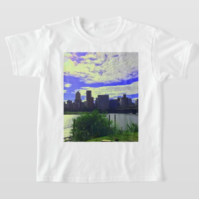 Portland, Oregon Skyline #2 T-shirt (Poser)