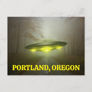 PORTLAND, OREGON SPACESHIP UFO Carte postale