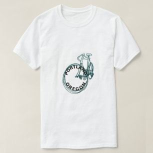 Portland Oregon Vélo Mens T-Shirt blanc