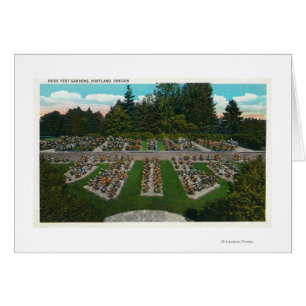 Portland, OregonVue des jardins d'essais Roses