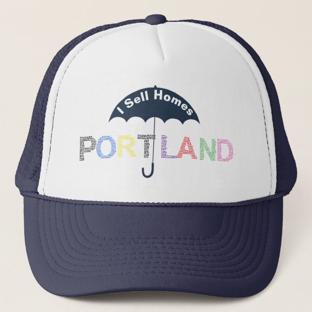 Portland Real Estate Homes Marine Casquette de bas (Devant)