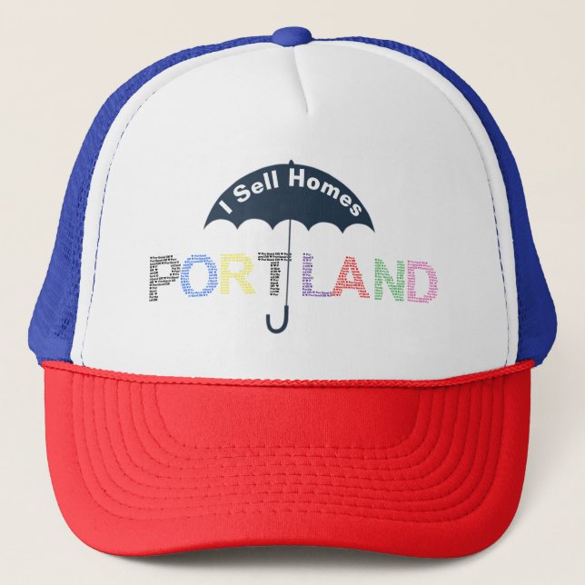 Portland Real Estate Homes Marine Casquette de bas (Devant)