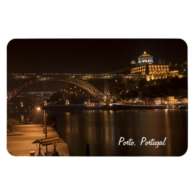 Porto by night Premium Magnet (Horizontal)