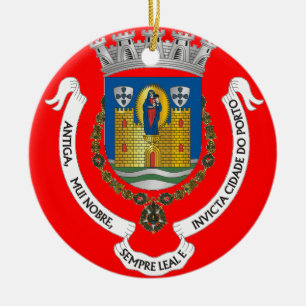 Porto Portugal Ville Crest Ornement de Noël